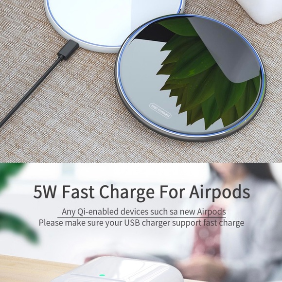 15W Wireless Charger, compatible with iPhone and Samsung - Picture 2 of 4